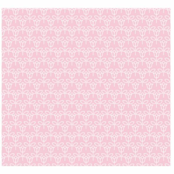 Tecido Tricoline Floral Fundo Rosa Bebe Tricolandia Melhor Preco