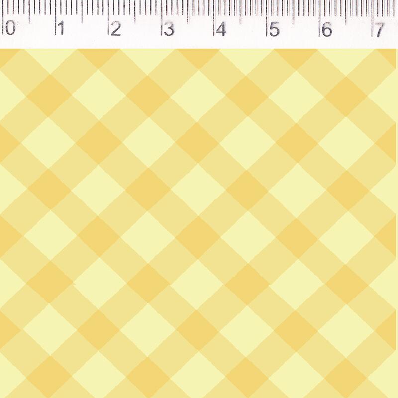 Tecido Xadrez Tracejado - Amarelo – Feira dos Tecidos Online